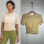 Lululemon size 2 sheer mesh yoga top Photo 1