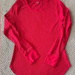 Old Navy Women’s Waffle Cotton Shirt in Red Size L Photo 0
