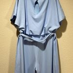 Boohoo Light Blue Double Layer Jumpsuit Photo 3