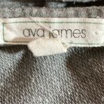 Ava James  Gray Long Sleeve Shirt SZ S Photo 1