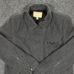 Banana Republic  Gray Peacoat Shell Wool Blend Jacket Women's Coat Size Large Zip Photo 1