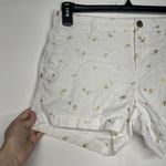 Old Navy Woman’s  Size 10 Shorts White With Gold Palm Trees Photo 1