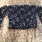 Target Black Floral Tube Top W Sleeves Photo 0