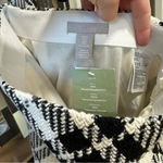 H&M tweed mini skirt plaid high waisted lined elastic wool neutral stretchy Photo 2