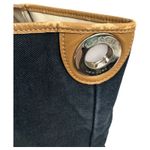 Coach  F31382 Hadley Canvas Leather Stripe Duffle Tote Handbag Purse - READ Photo 7