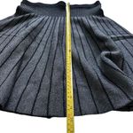 Catherine Malandrino Catherine  Pleated Black and Grey Medium Mini Skirt Photo 5