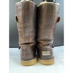 UGG  Australia Women's Brown Leather Mid Calf Boots Size 10 SKU 6105 Photo 3