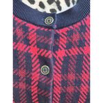 Tommy Hilfiger Women's Marilyn Sparkle Plaid Cardigan Size: L 100% Cotton GR Photo 5