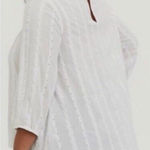 Torrid  White Eyelet & Lace Embroidered Hi-Lo Blouse size 1X Photo 0