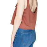 Out From Under NWT Urban Outfitters Orange Basic Cropped Oversized Tank Top Photo 3