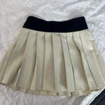Nasty Gal NWT Black And Cream Pleated Mini Skirt Photo 0