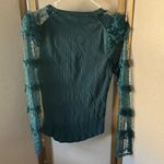 Free People  Deep Teal Knit Top large Photo 11