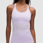 Lululemon NWT Ebb To Street Ribbed Tank Top Light Support Lavender Frost Size 12 Photo 0