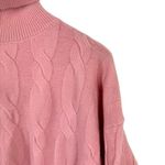 New J.ING Chunky Cable Knit Turtleneck Pink Pullover Sweater Honkai Cosplay F Size undefined Photo 8