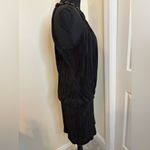 Laundry by Shelli Segal  Black Pleated Midi Dress Size 4 Photo 3