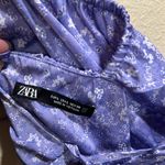 ZARA size large purple floral babydoll dress Photo 10