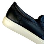 Ecco EUC  Leather Soft 7 Slip-On Sneaker Flats Black Size 7 Retail $160.00 Photo 4