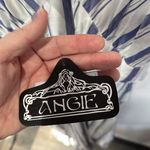 Angie Dress Blue White Striped Sleeveless Midi Casual Summer Size L Photo 2