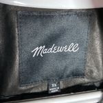 Madewell  Washed Leather Motorcycle Jacket in true black size XS Photo 13