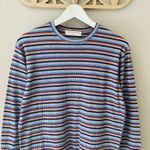 Urban Outfitters  Striped Thermal Pullover Top Sz Small Photo 1