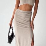 Princess Polly  Ellie Set Beige Skirt Photo 0