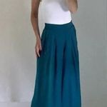 Athleta Playa Linen Wide Crop Pant in Borealis Green Size 0 Retail $89 Photo 0