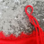 Lulus  Manning Red Lace Tiered Midi Dress Photo 9