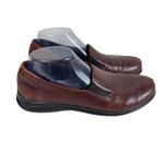Aravon New Balance Brown Leather Slip On Rubber Sole Loafers Women's 10 2A Photo 1