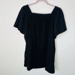 Time And Tru 3xl Black Shirt Blouse With Frilly Sleeves Size 3X Photo 4