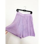 Free People  Beach Malibu Surf Knit Shorts Size Large Purple Boho Loungewear Photo 8