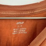 Aerie Orange Together Ya’ll Short Sleeve Shirt Size Small Burn Out Distressed Photo 3