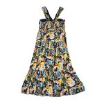Saylor  Black Floral Print Strapless Starlee Maxi Dress Womens XL Photo 9