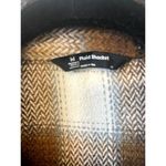 Members Mark Womens XS Relaxed Fit Button Brown Plaid Shacket NWOT Oversized Photo 9