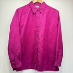 Chico's Chico’s Suedecloth Lexington Magenta Long Sleeve Button Front Tunic Shirt 1/M Photo 1
