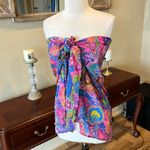 Beach Coverup Wrap Swim New Womens XS S M L Sarong Colorful Purple Photo 4
