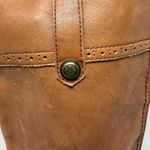 Sam Edelman  Perron Cap Toe Leather Riding Boots Women's 6.5M Brown Brogue Zip Photo 9