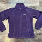 Columbia Women’s Purple Full Zip Fleece Jacket with Adjustable Bottom Medium Photo 0