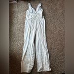 Lulus  Angelic Aesthetic Ivory Satin Bow Back Sleeveless
Jumpsuit Photo 4