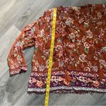 One World Farmers Market By  Floral Blouse Boho 3X Plus Photo 7