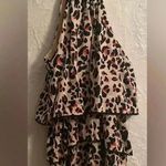 Urban Outfitters NWT Kendal Brown/Tan Cheetah Animal Print Tiered Romper; size L Photo 5