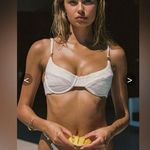 Sanori Firenze Bikini Top, White, Size M, NWOT White Size M Photo 0