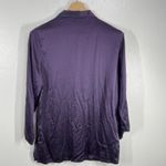 Victoria's Secret Sleep Shirt Top Button Down 3/4 Sleeve Purple Size Medium Photo 2