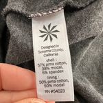 Athleta COMEBACK MIDI DRESS Gray Scoop Back 3/4 Sleeve Rouched Sides Photo 4