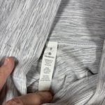 Lululemon  Align High Rise Pant Light Gray Heathered Mesh Panel Cropped Size 8 Photo 3