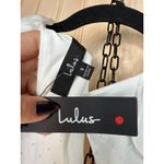 Lulus NWT  Dramatic Poise White Dot Tulle Puff Sleeve Tiered Mini Dress Size S Photo 8