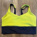Zyia  Neon Yellow Parallel Luxe Adjustable Sport Bra Medium Photo 2
