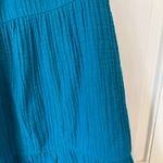  Size 1 Vibrant Blue Midi Dress Tiered Gauzy Flounce Dress Chicos Medium Photo 4