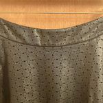 Ella Moss Ella Miss black leather cut out print mini skater skirt Photo 2