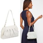 Vince Camuto NWT Amari Leather Clutch Bag in Cotton White, New w/Tag $158 Photo 3
