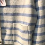 Jessica Simpson NWT L  Blue Striped Cardigan w/Gold Pearl Buttons L Photo 6